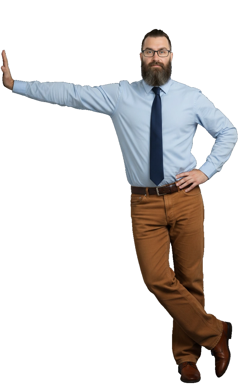 wp55 Carolina Web Pro founder beside contact form, inviting small businesses to connect for web design, hosting, and local SEO services.